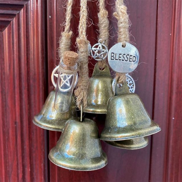 Witch Bells Protection For Door Knob Hanger Wind Chimes Witchy Things Clear  Negative Energy Witchcraft Wicca